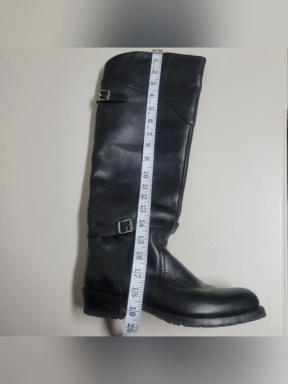 Frye  Leather Hight  Knee-High Riding Boots With With Rabbit Liner Size 8 1/2 M.